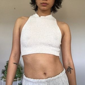 White crop top